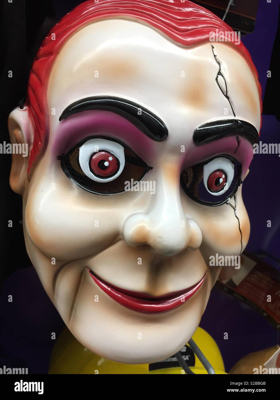 Halloween Mask von creepy Bauchredner, USA Stockfoto