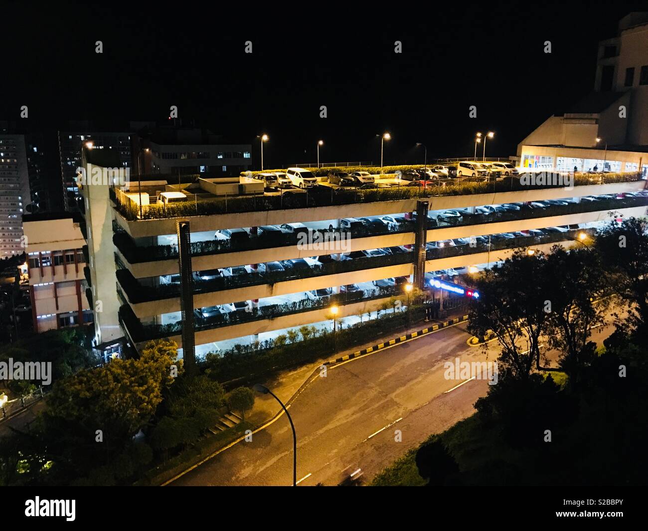 Parkplatz Gebäude in Genting Malaysia Stockfoto