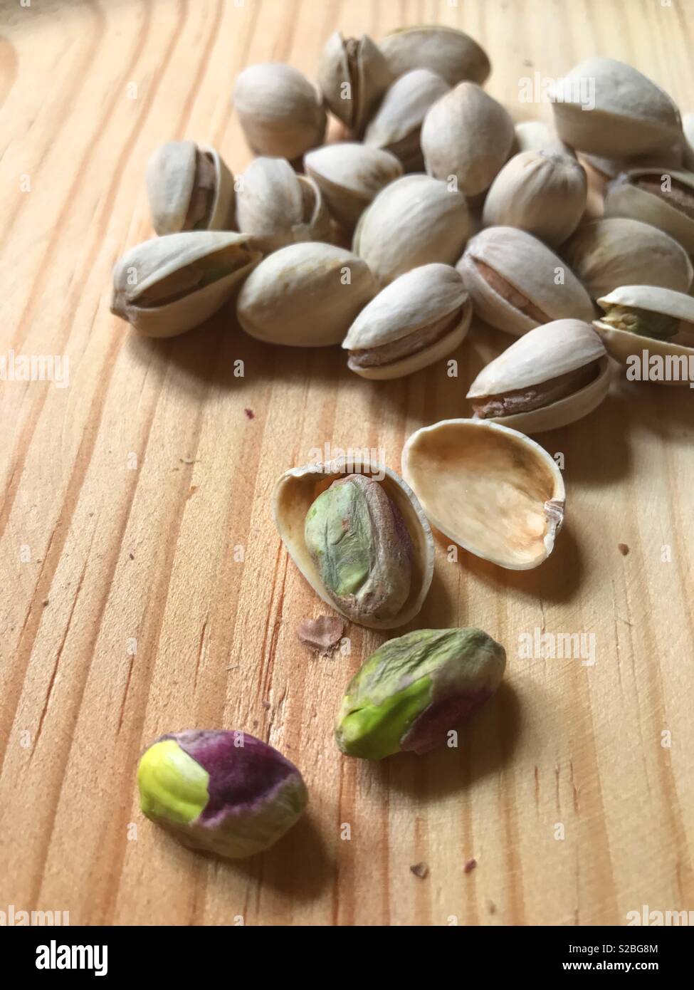 Pistazien - Smartphone-aufgenommenes Stockfoto