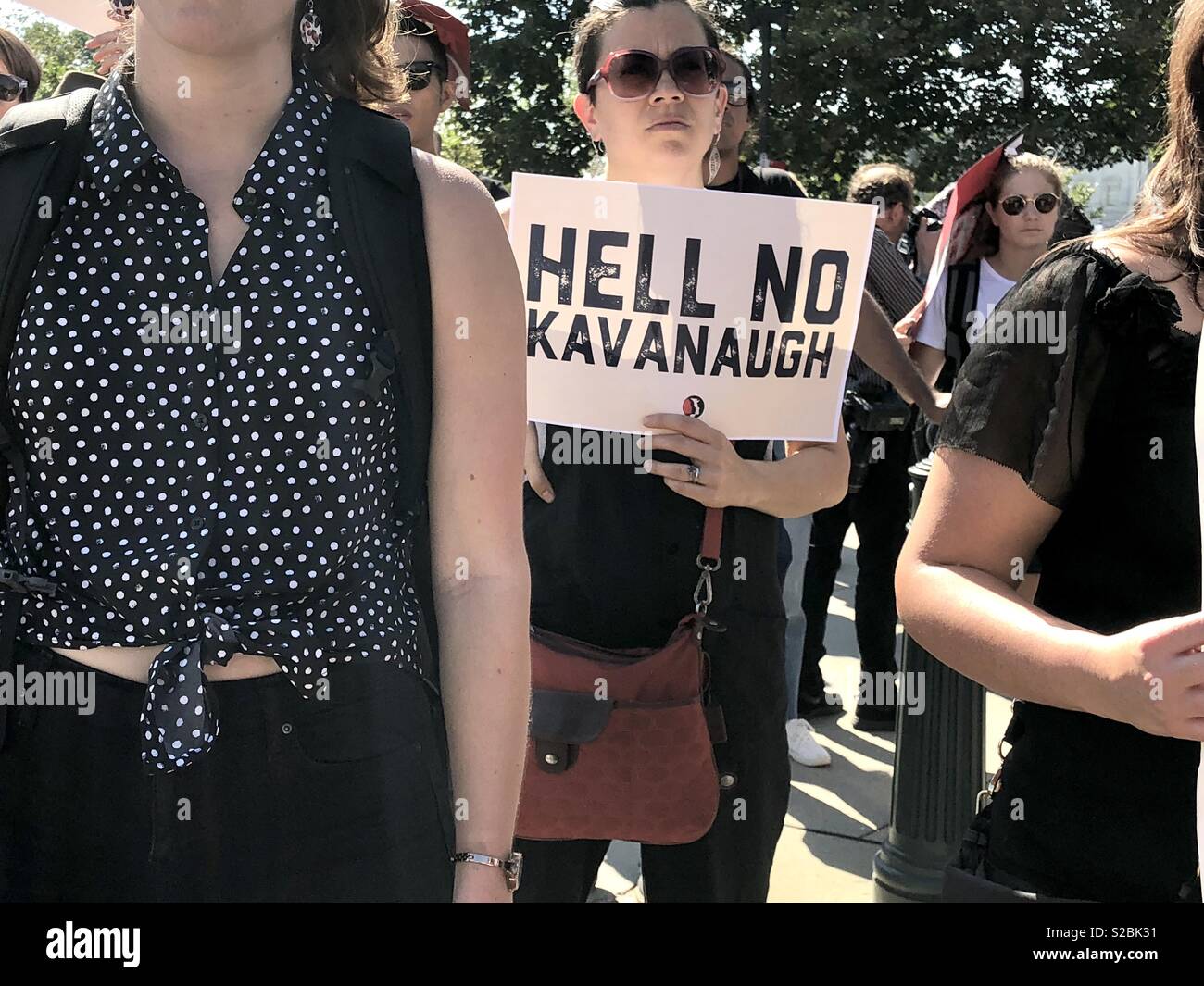 Oktober 4, 2018 # CancelKavanaugh Washington, DC der Frauen gegen die Ernennung von Brett Kavanaugh für Obersten Gerichtshof. Stockfoto