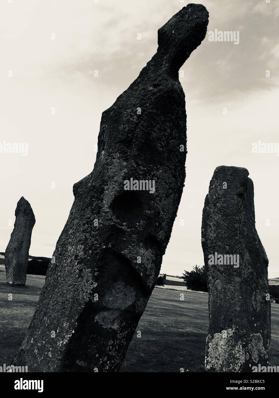 Lundin Links Steine Stockfoto