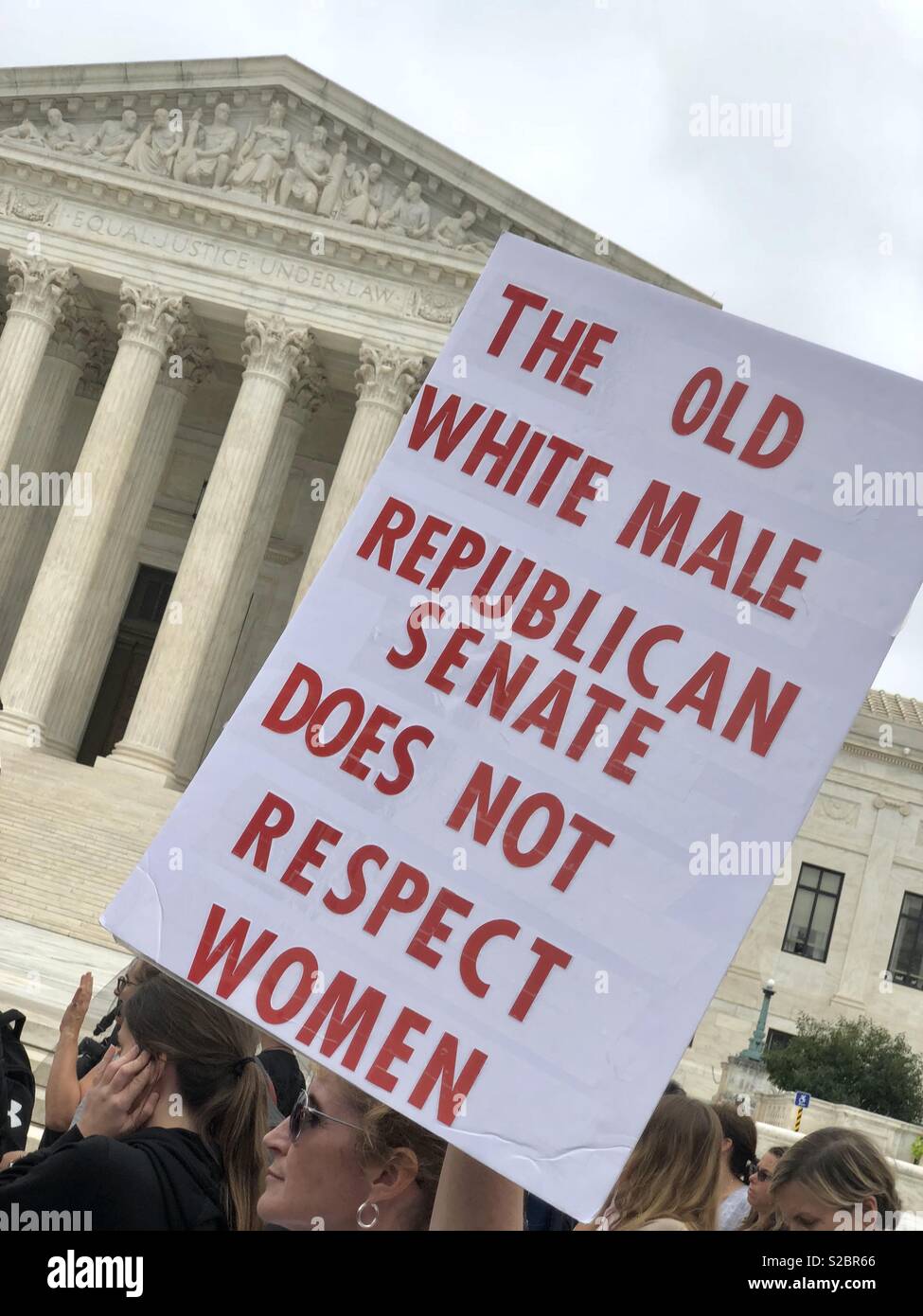 Oktober 6, 2018 # StopKavanaugh Washington, DC der Frauen gegen die Ernennung von Brett Kavanaugh für Obersten Gerichtshof. Stockfoto