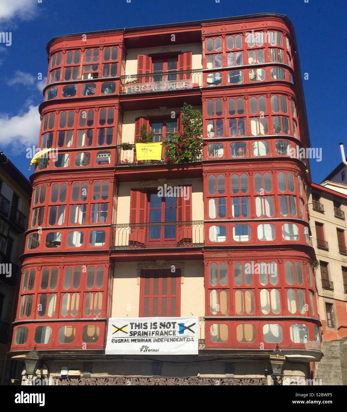 Bilbao - Smartphone-aufgenommenes Stockfoto
