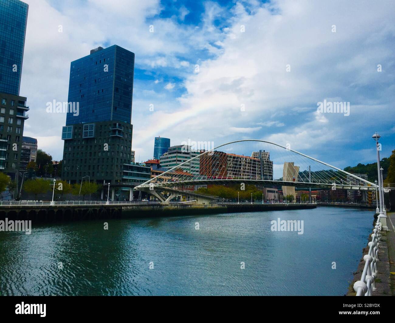 Bilbao - Smartphone-aufgenommenes Stockfoto