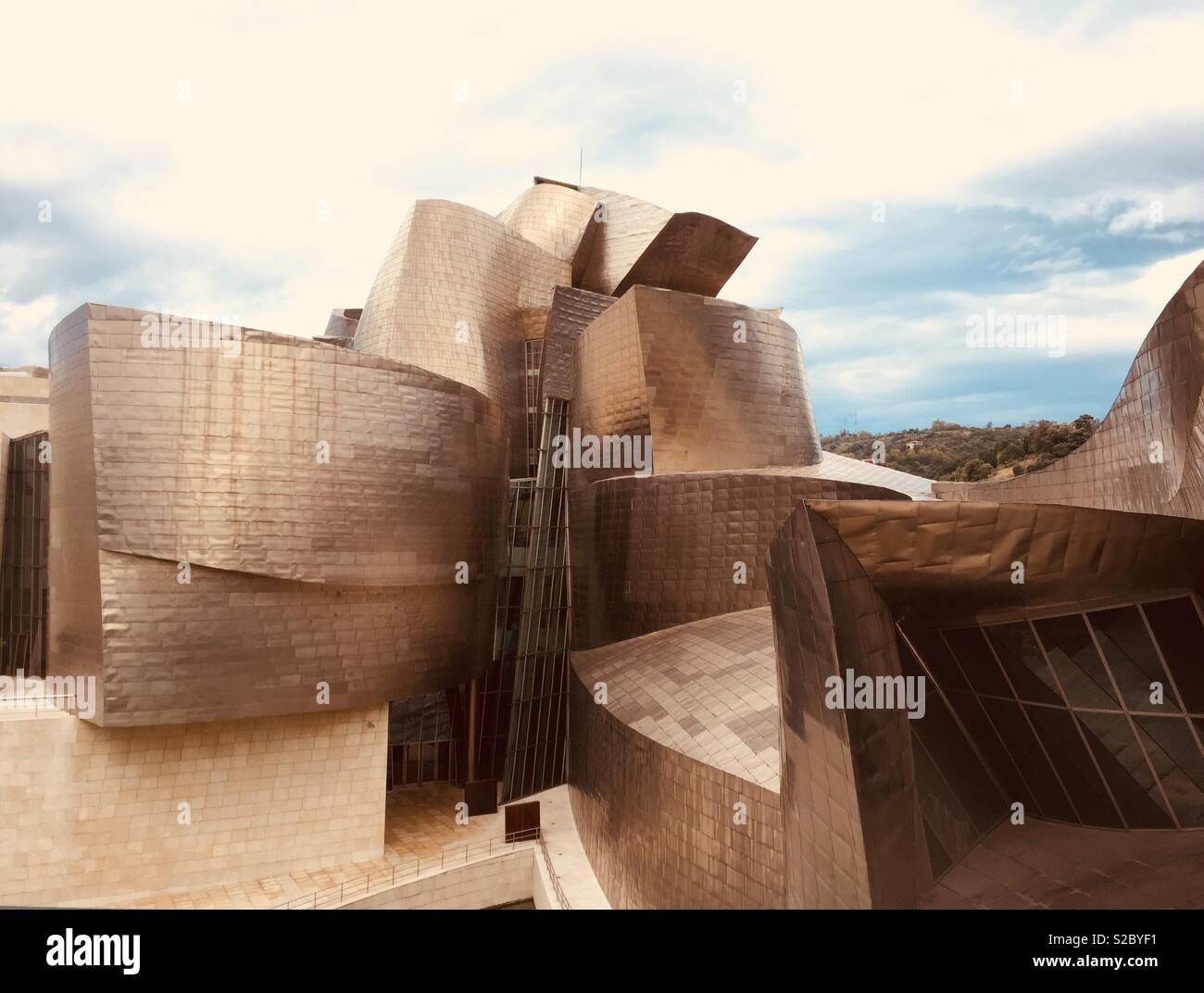 Guggenheim Bilbao - Smartphone-aufgenommenes Stockfoto
