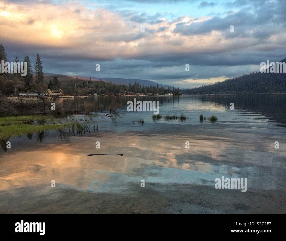 Am Ende des Tages Blick Stockfoto