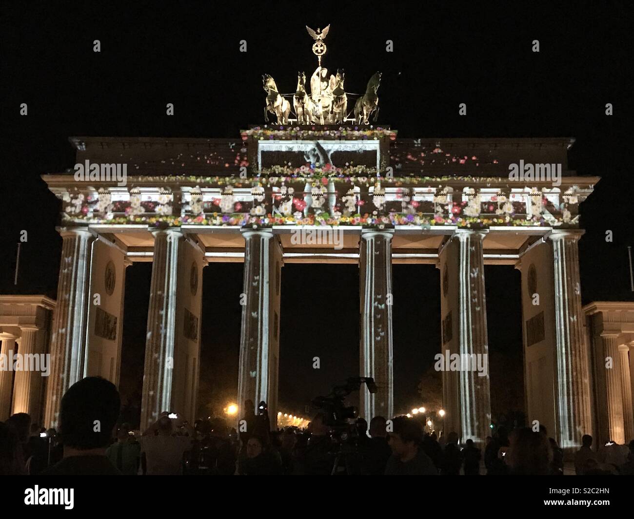 Brandenburger Tor, Berlin, Festival of Lights 2018 Stockfoto