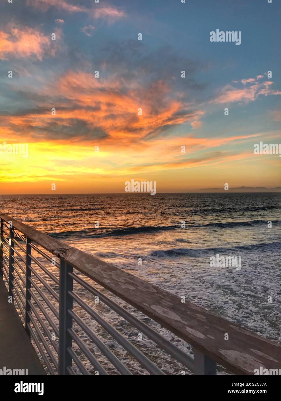 Hermosa Beach Pier Stockfoto