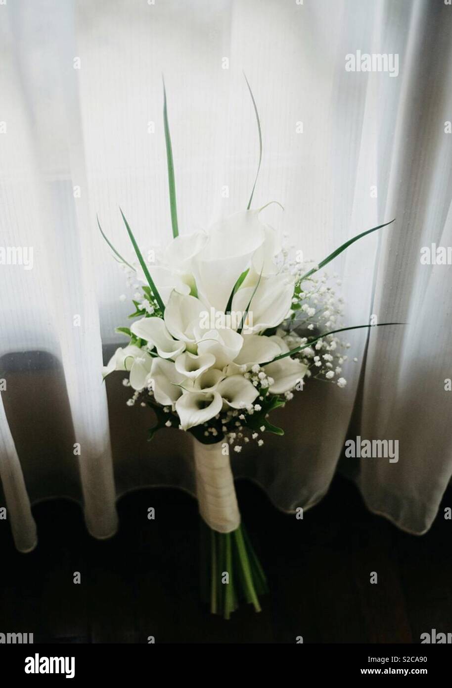 Wedding Bouquet von callalilly Stockfoto