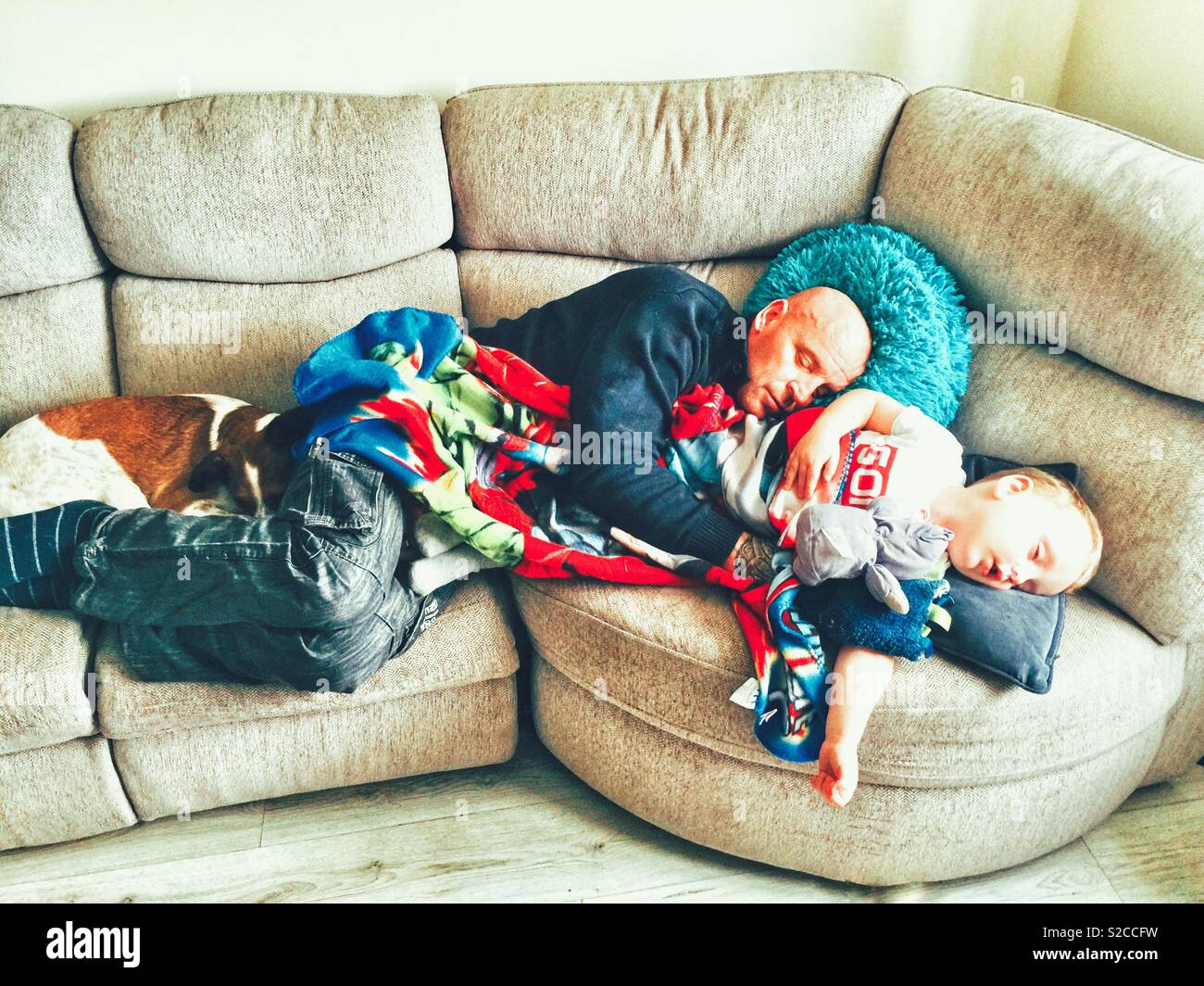 Mittagsschlaf für Kinder Stockfoto