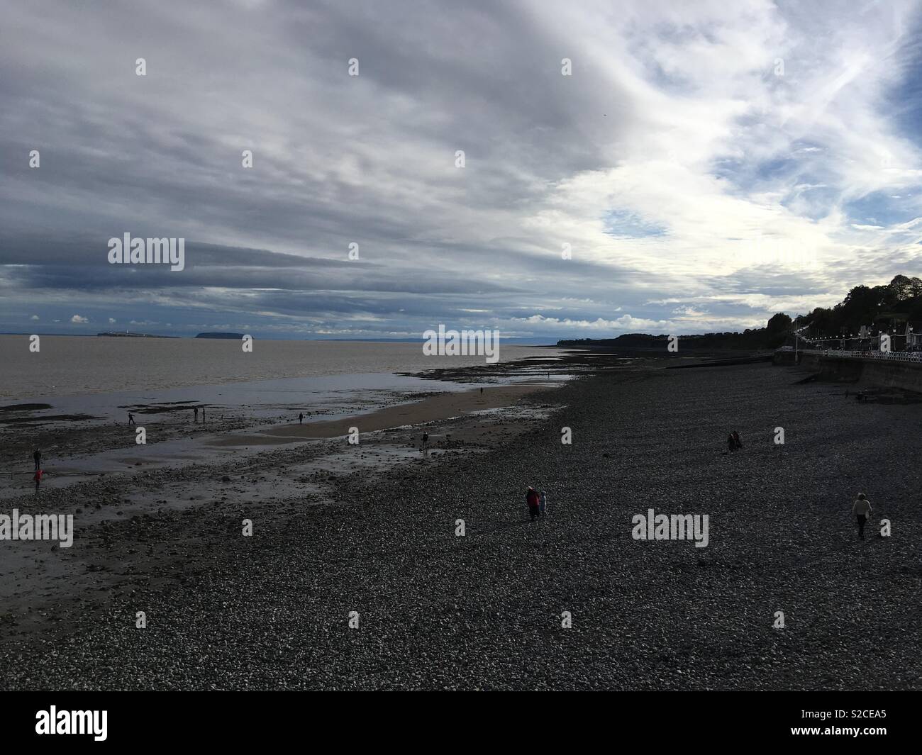 Blick von Penarth Pier Stockfoto