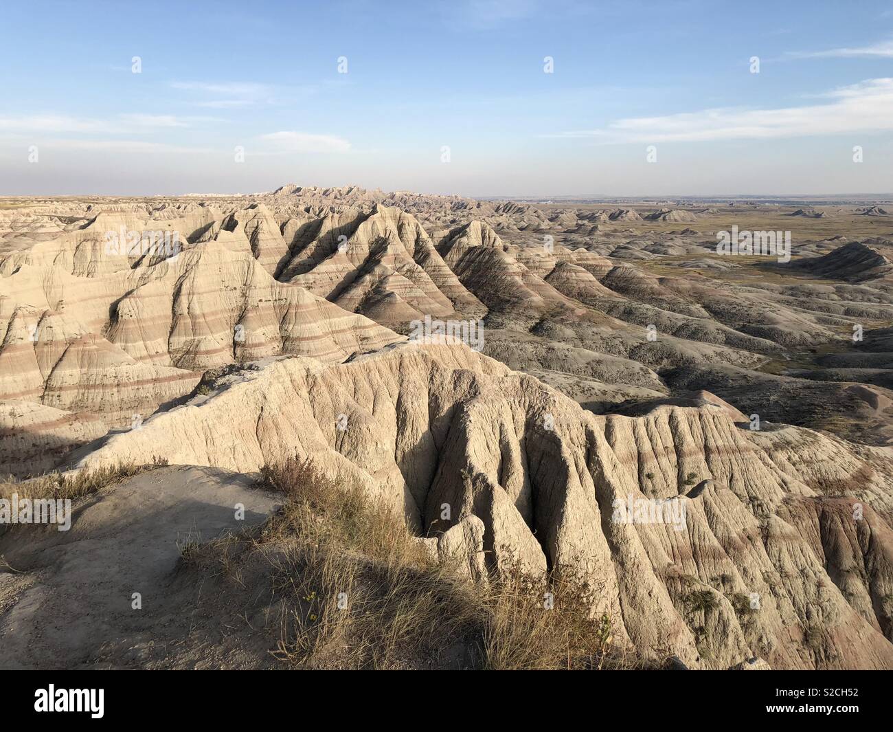 Die Badlands von South Dakota Stockfoto