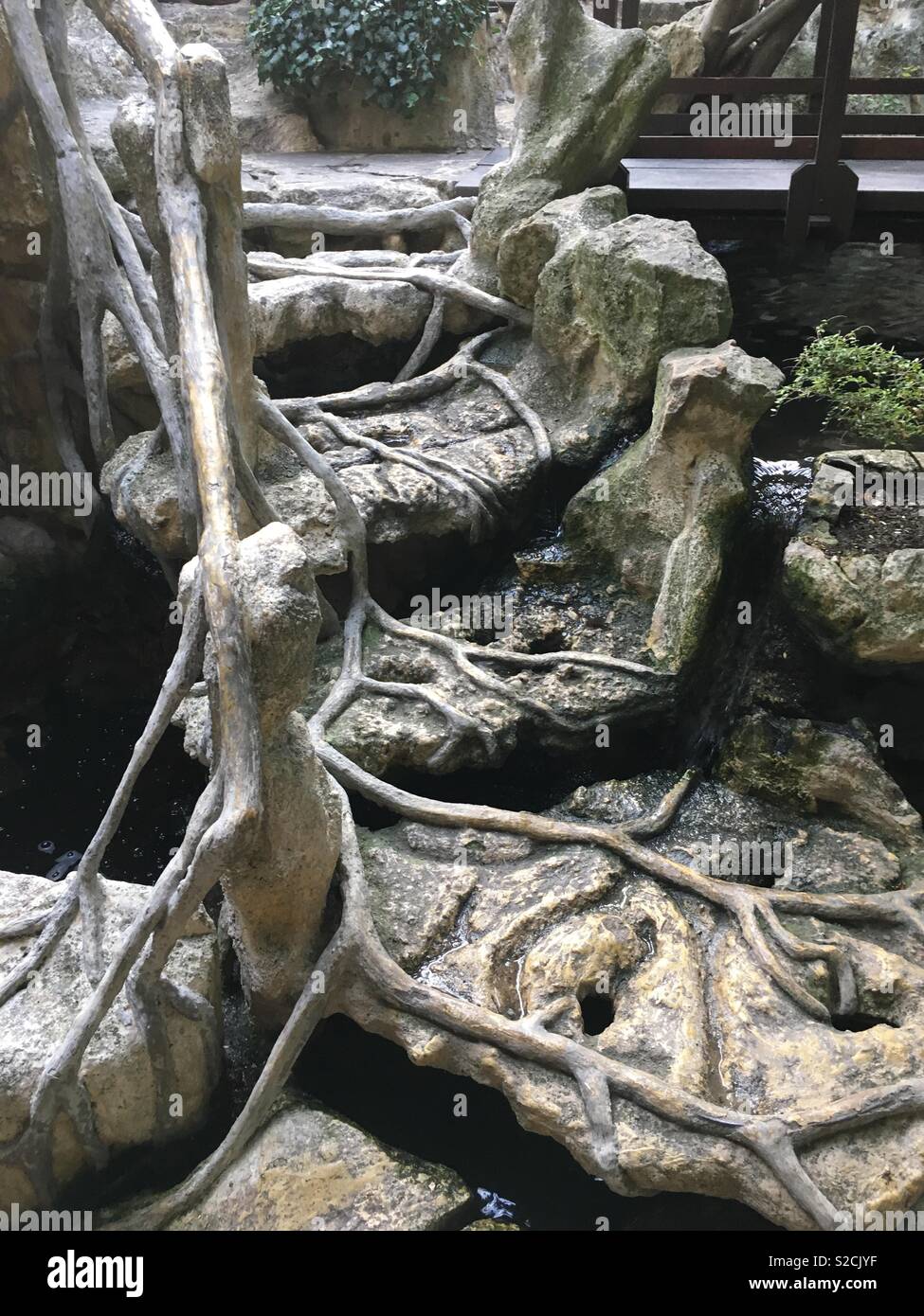 Bar bauen um Natur - Smartphone-aufgenommenes Stockfoto