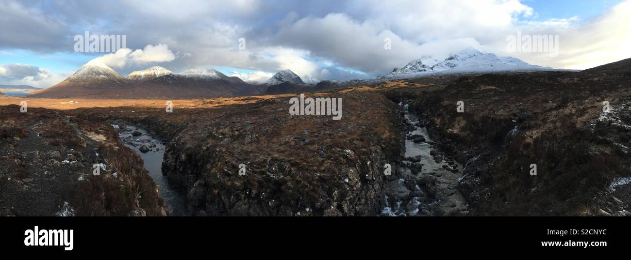 Isle of Skye Panorama Stockfoto