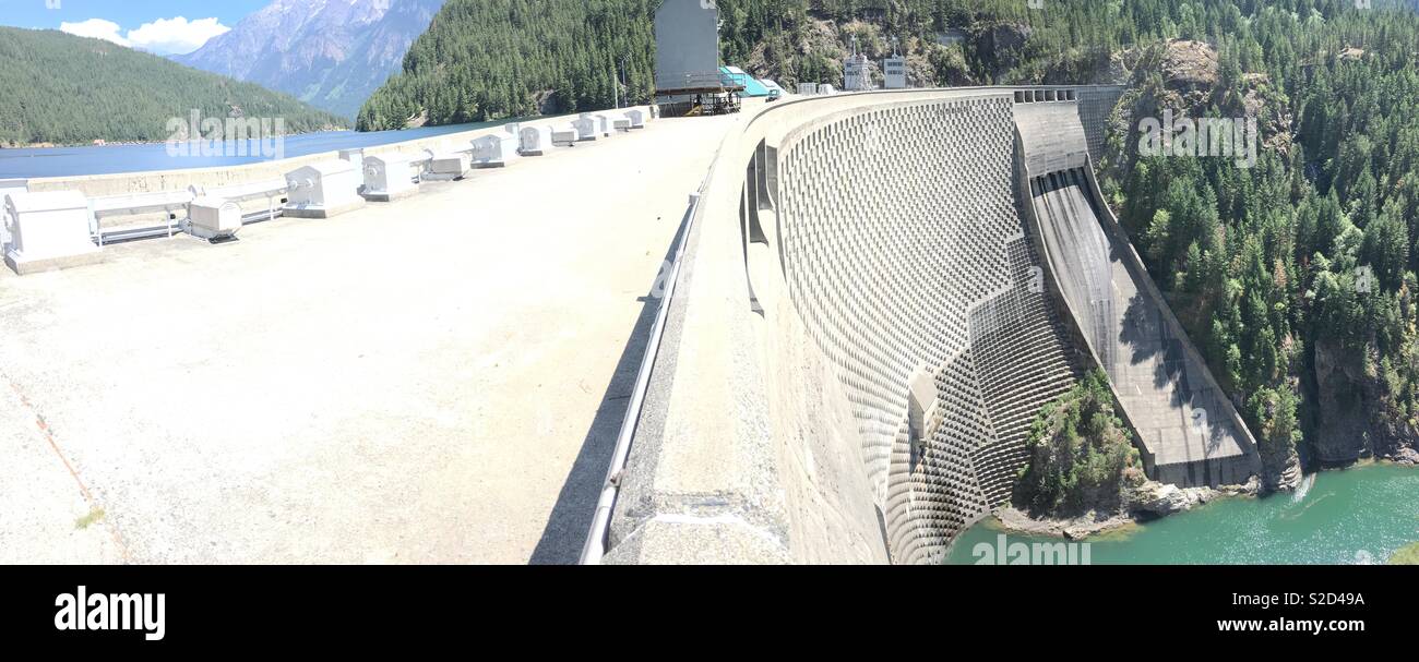 Ross Dam, Skagit River, WA, USA Stockfoto