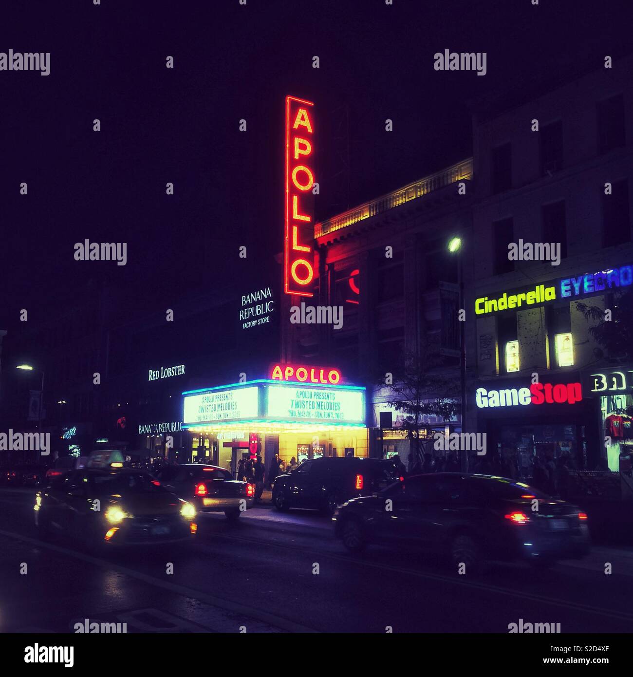 Apollo Theater, Harlem, New York City, Vereinigte Staaten von Amerika. Stockfoto