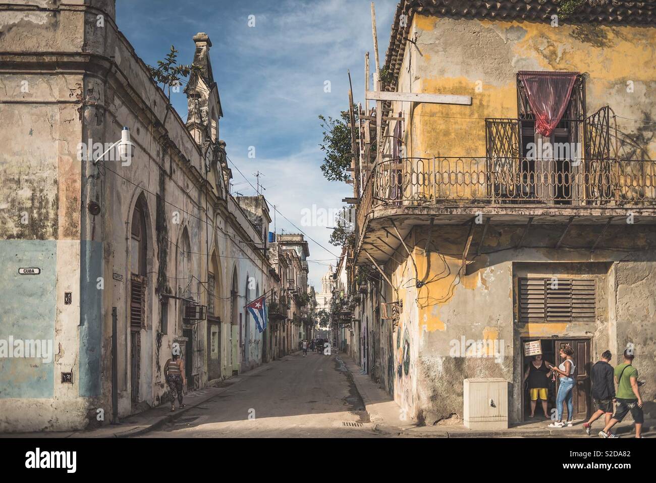 Havanna backstreet Stockfoto