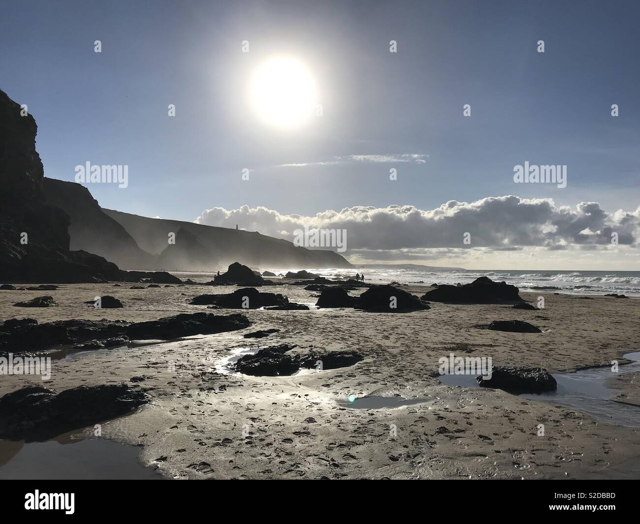 Porthtowan Cornwall Oktober 2018 Stockfoto