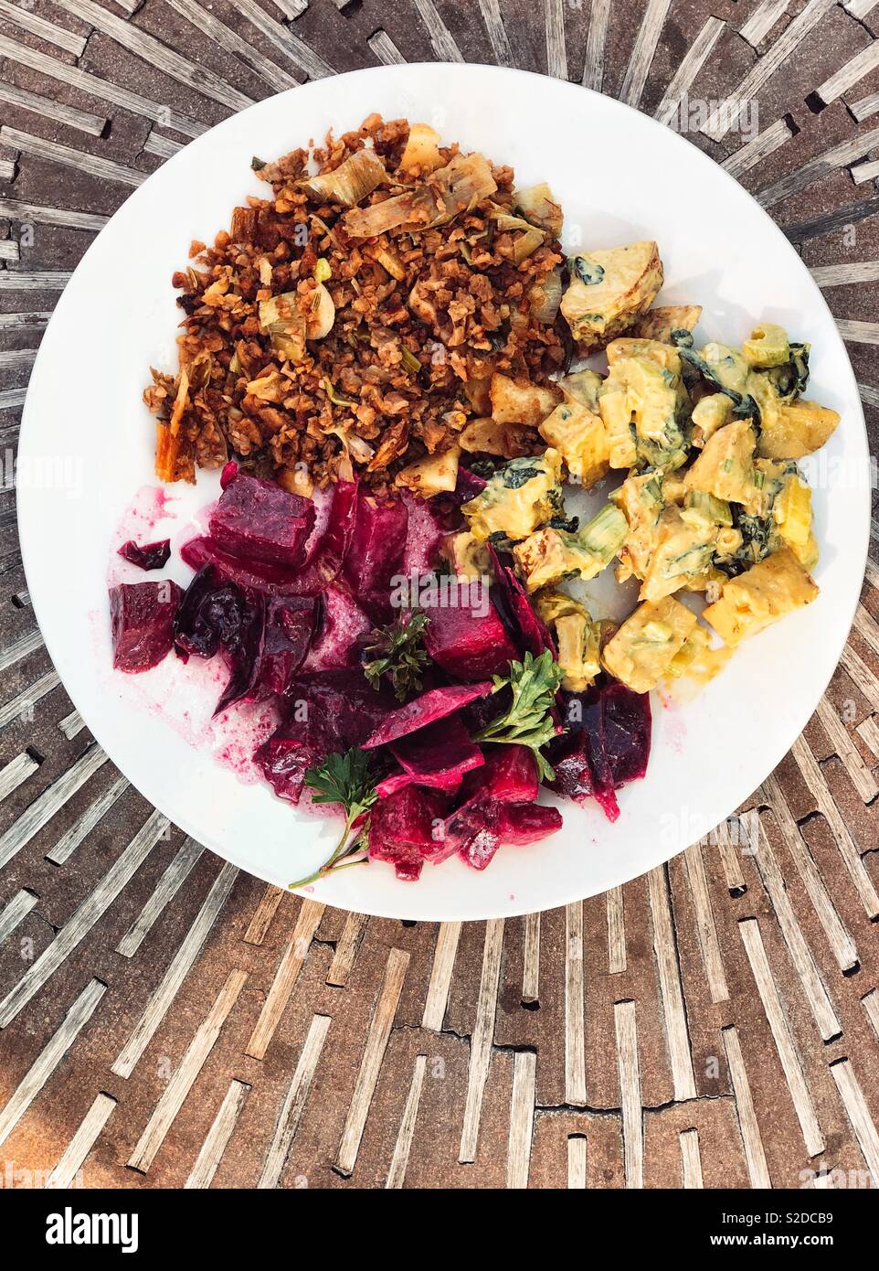 Lecker Vegan Brunch Stockfoto