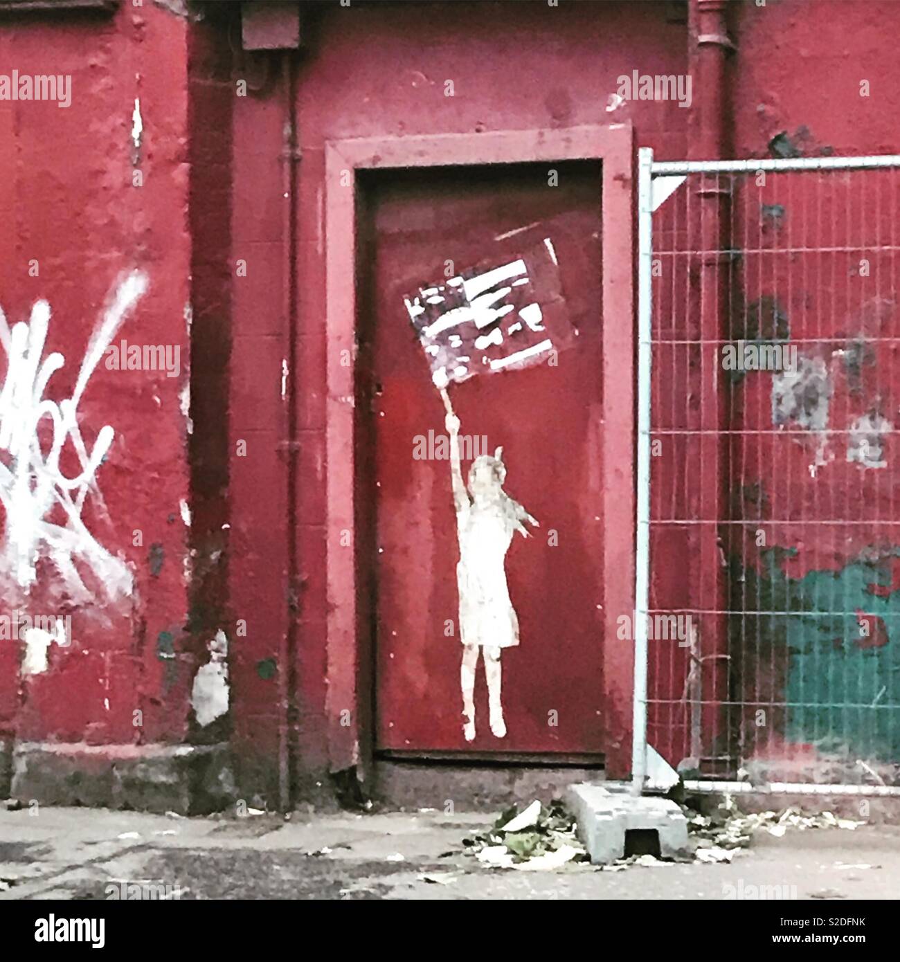 Glasgow street art Stockfoto