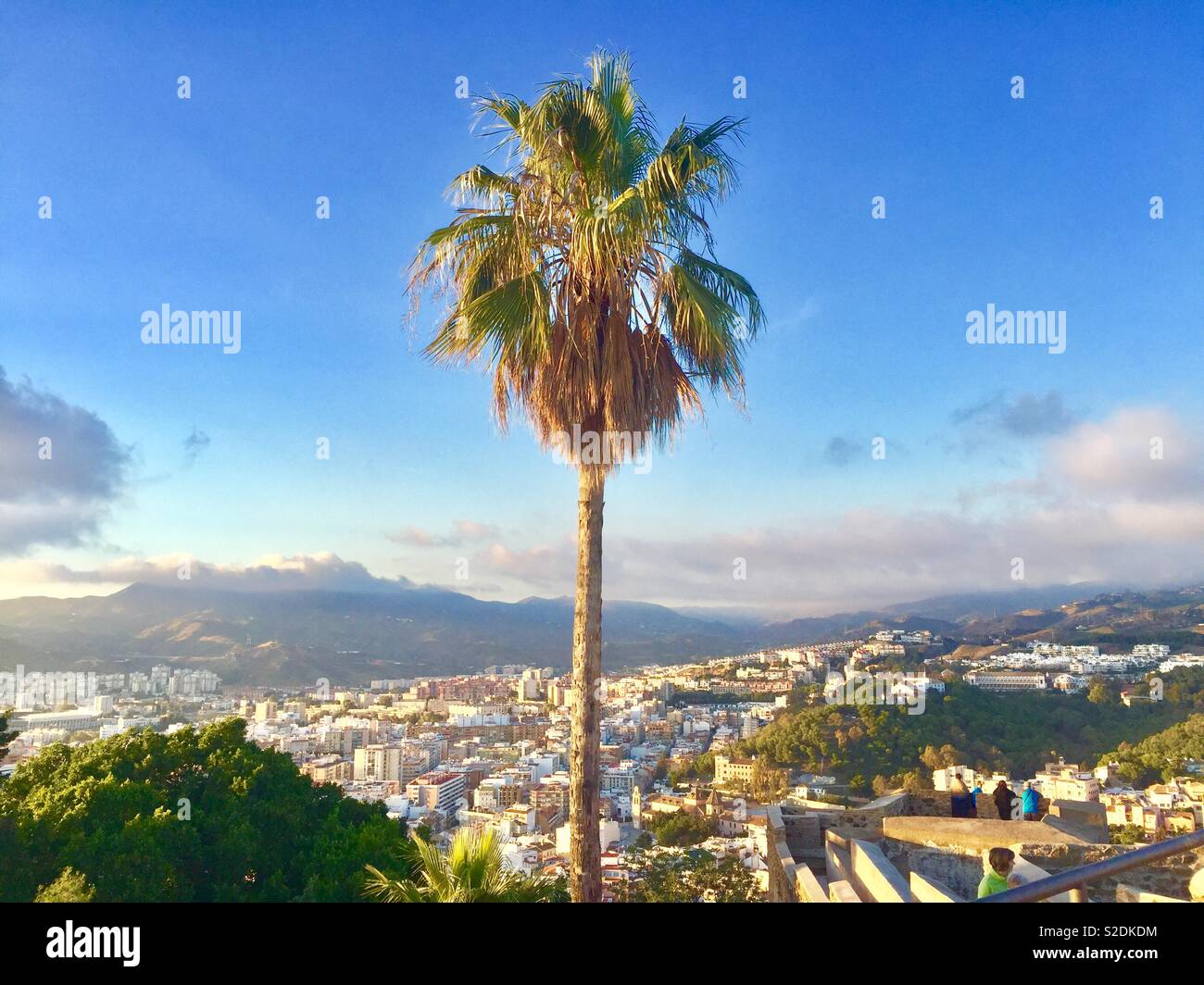 Stadt Malaga Stockfoto