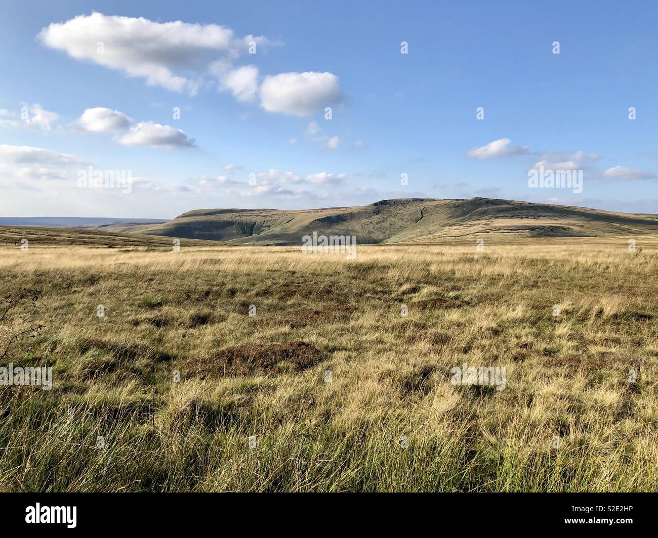 Peak District Blick von Snake Pass Stockfoto
