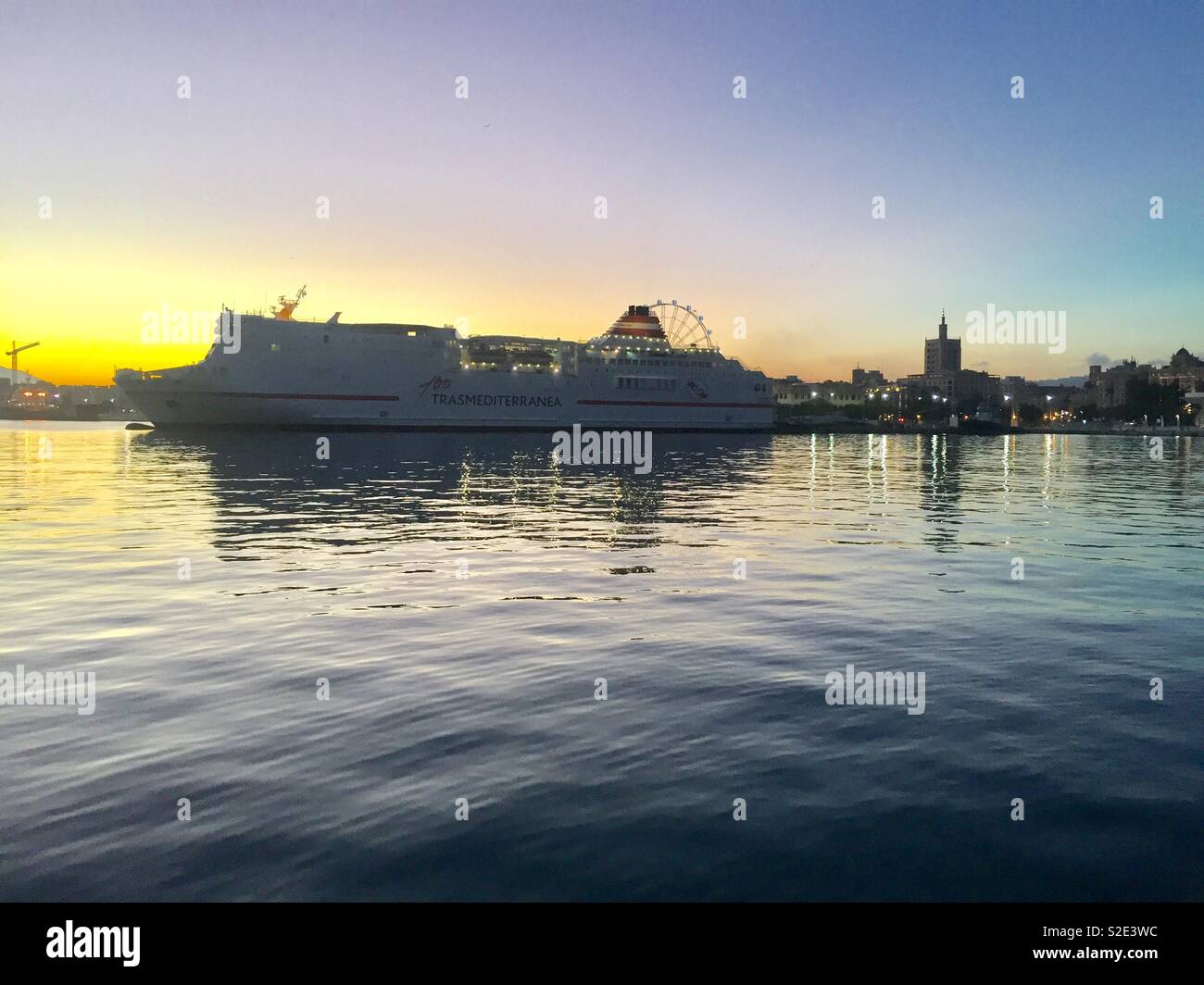 Hafen Malaga Stockfoto
