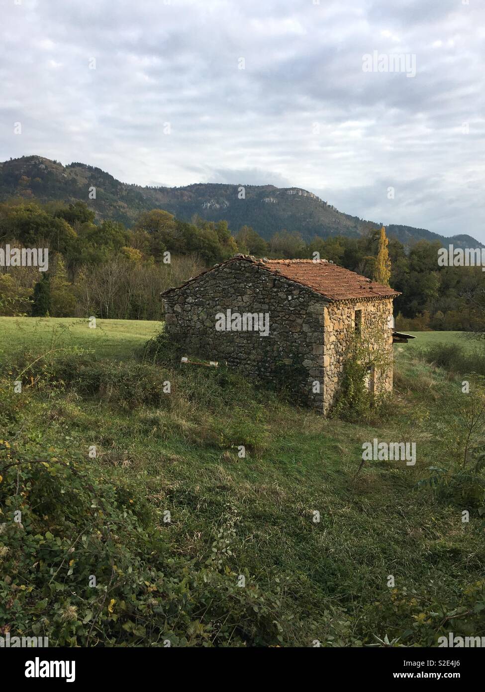Französische Landschaft, Ardèche Stockfoto