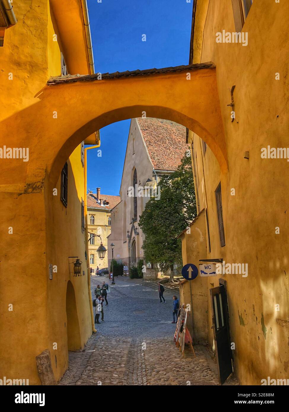 Malerische mittelalterliche Stadt, Alba Iulia, Rumänien. Stockfoto