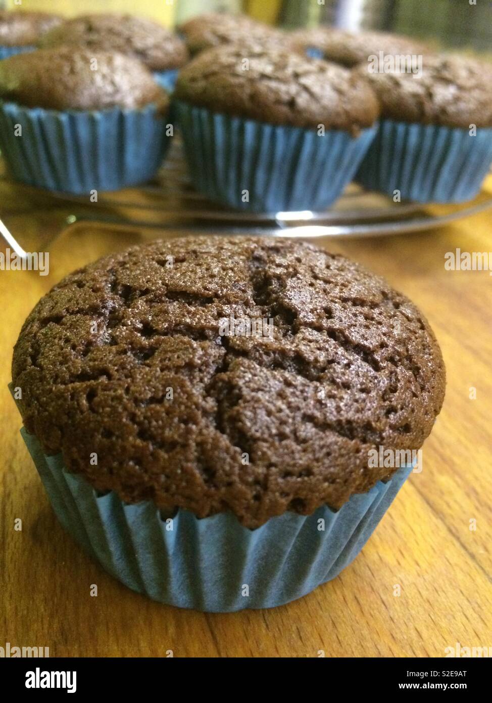 Hausgemachte glutenfreie Muffins Stockfoto