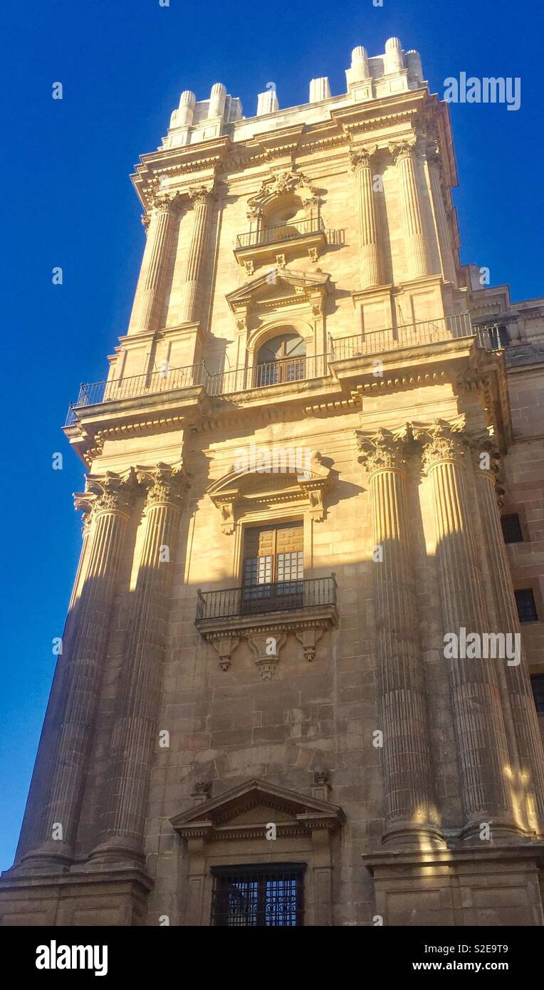 Kathedrale von Malaga Stockfoto