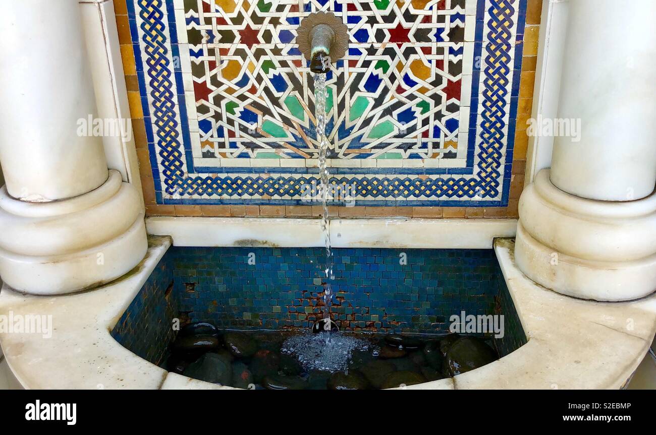 Marokkanische Wasserhahn Stockfoto