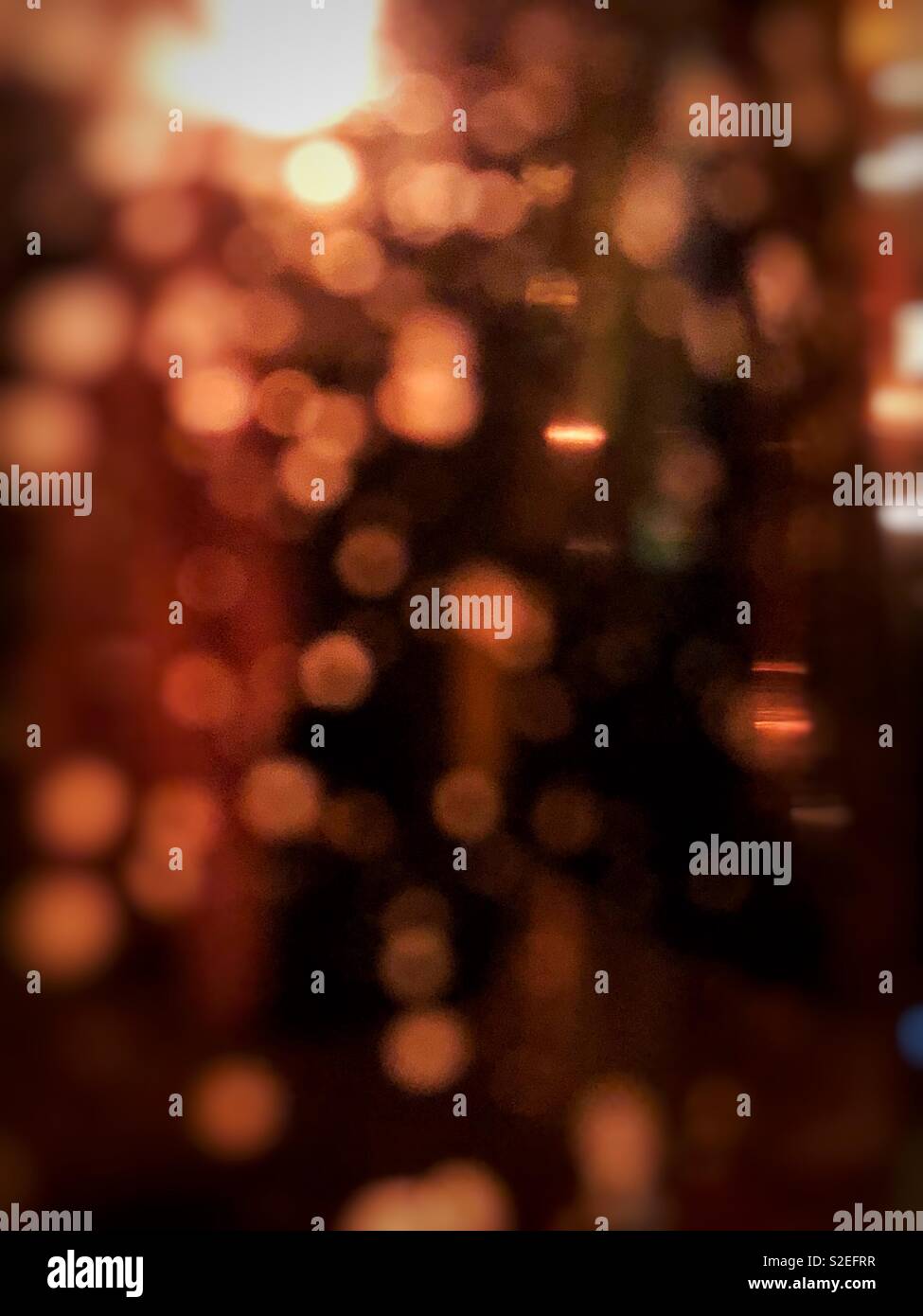 Weiche blurry Blasen in ein Glas Stockfoto