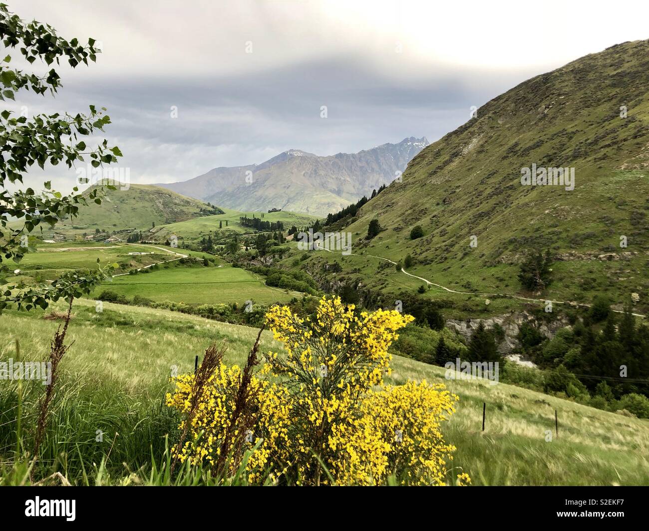 Die Remarkables Queenstown Neuseeland - Smartphone-aufgenommenes Stockfoto