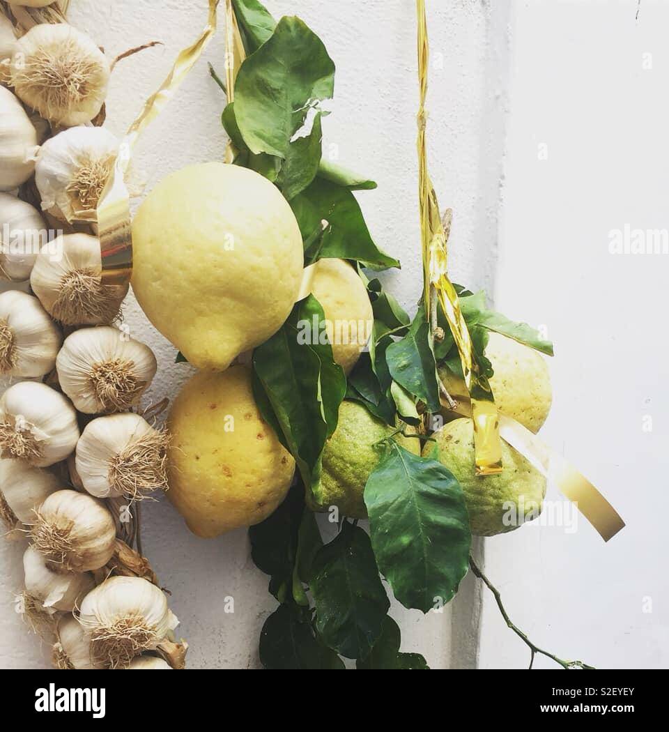 Zitronen in Capri Stockfoto