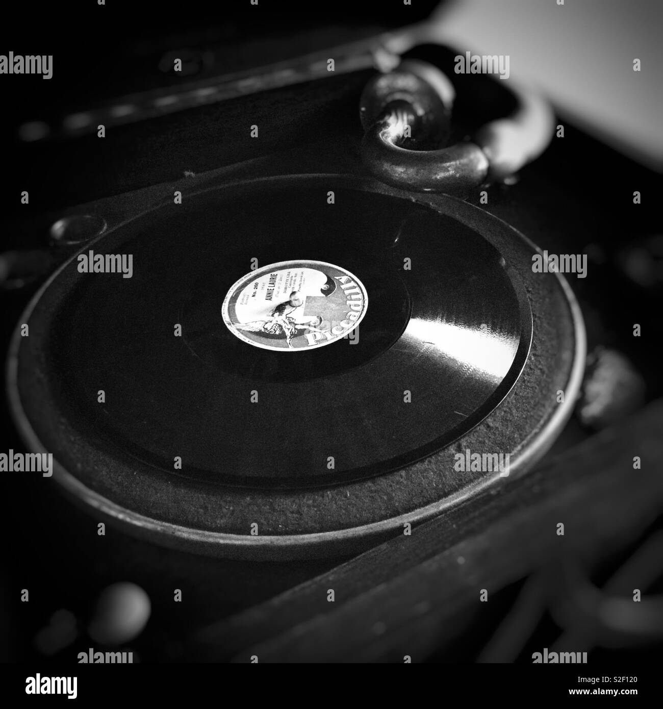 Retro vinyl Plattenspieler Stockfoto