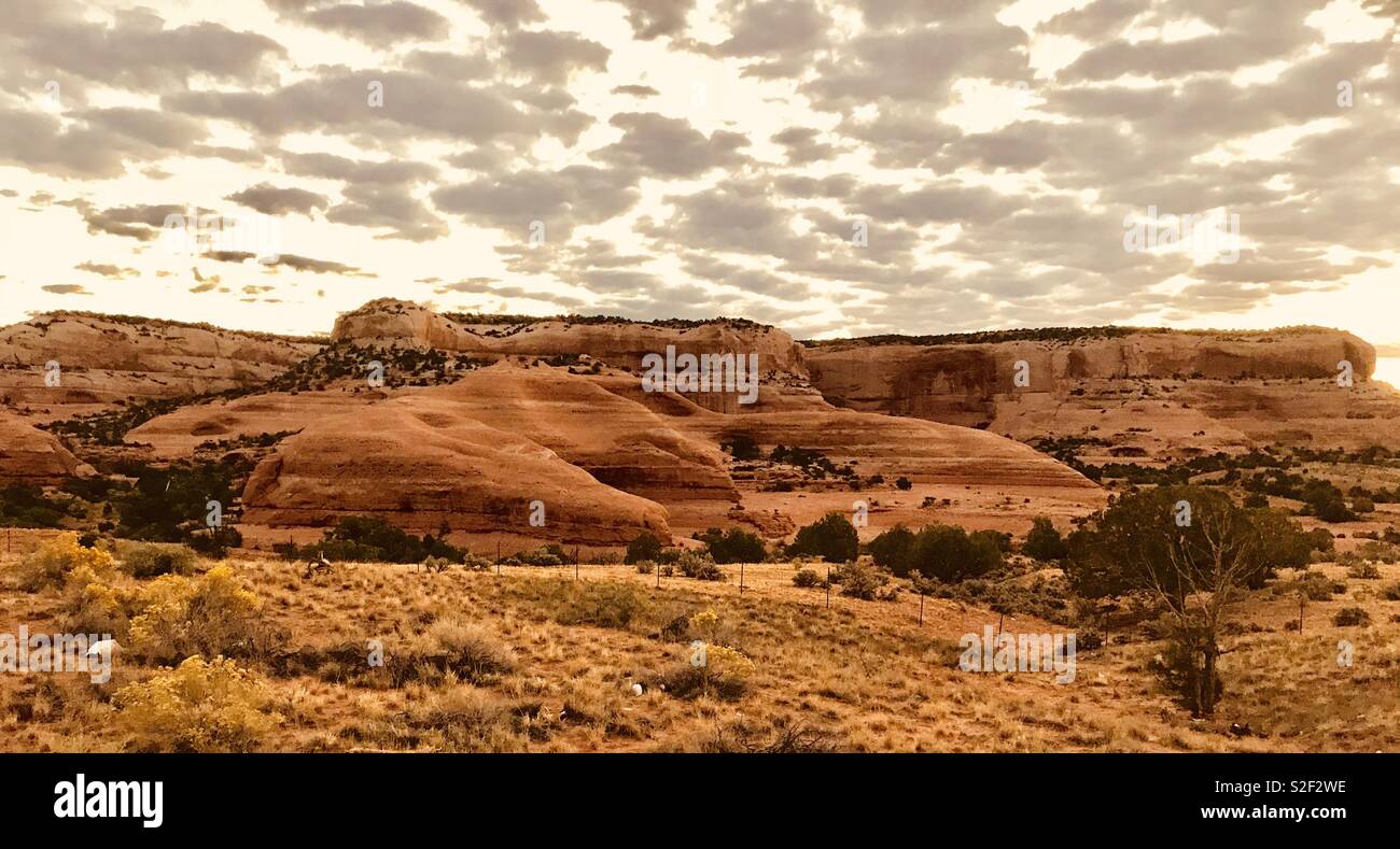 Moab mesas Stockfoto