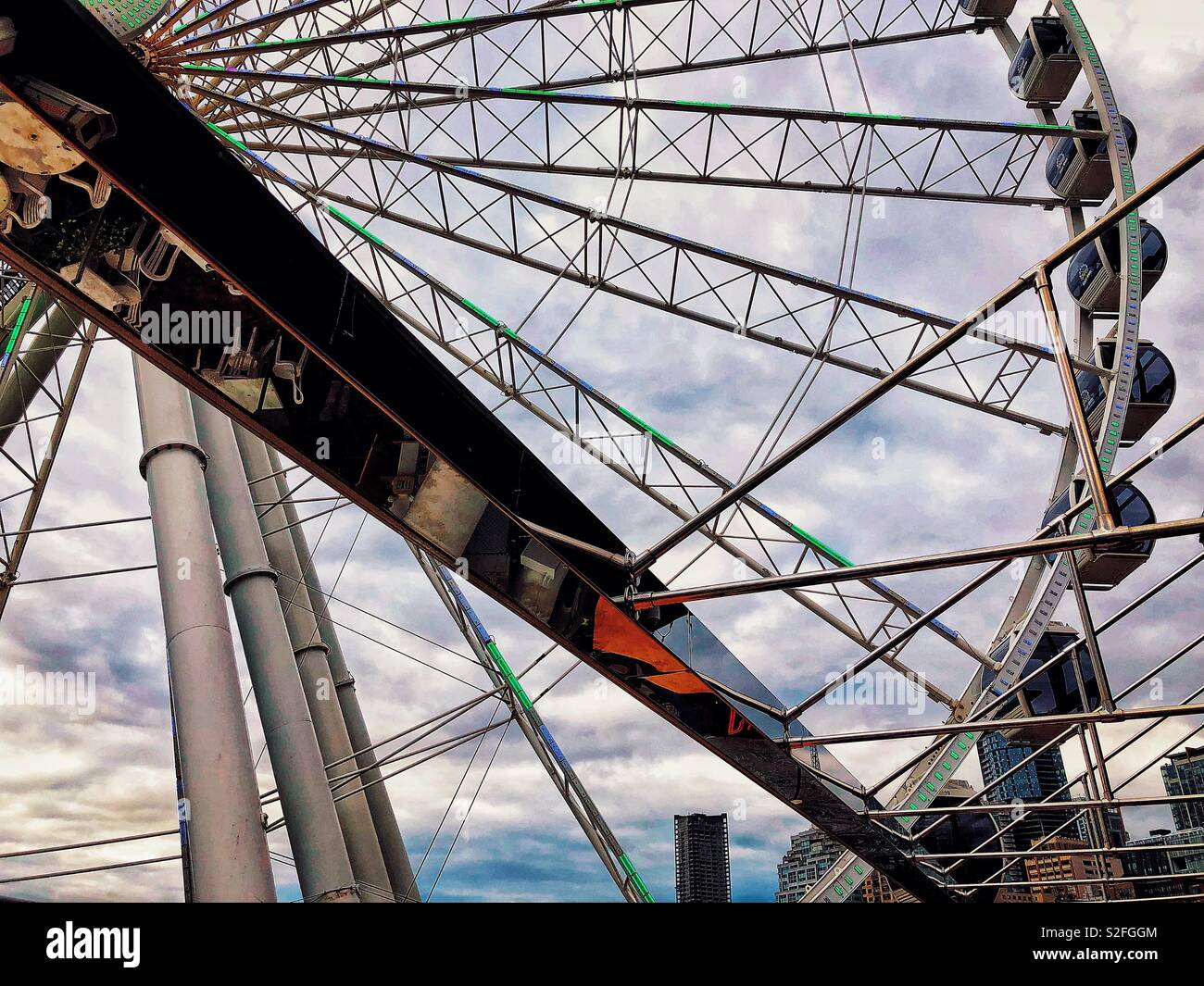 Große Rad von Seattle Stockfoto