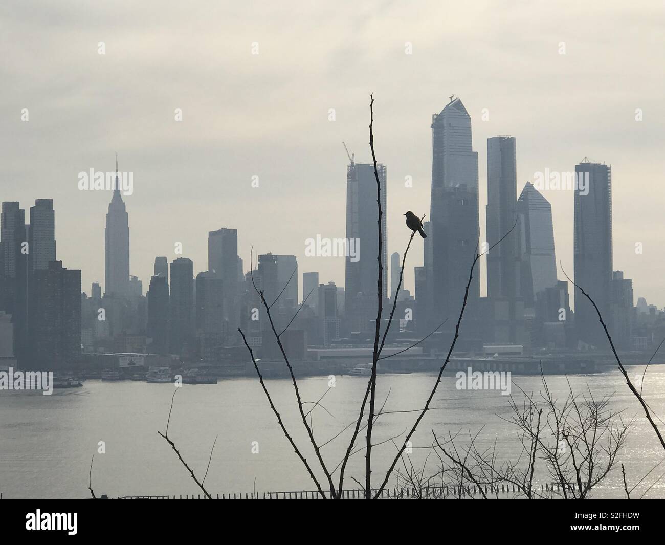 New York Winter skylines Stockfoto