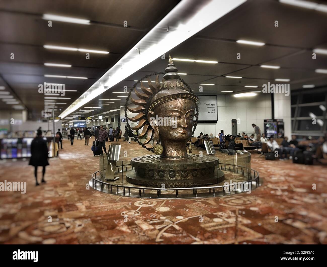 Indira Gandhi International Airport in Neu Delhi, Indien Stockfoto