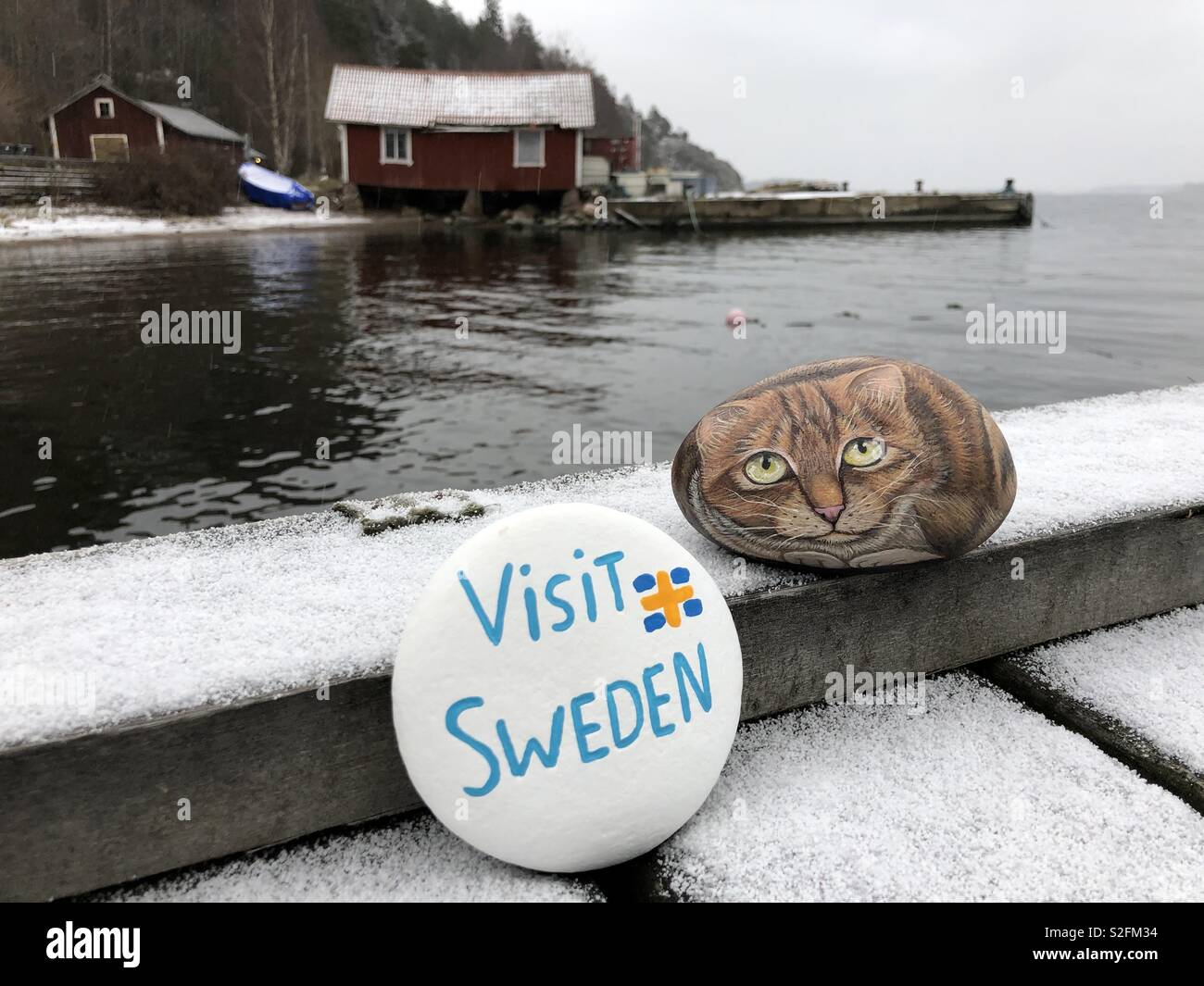 Besuchen Schweden Stockfoto