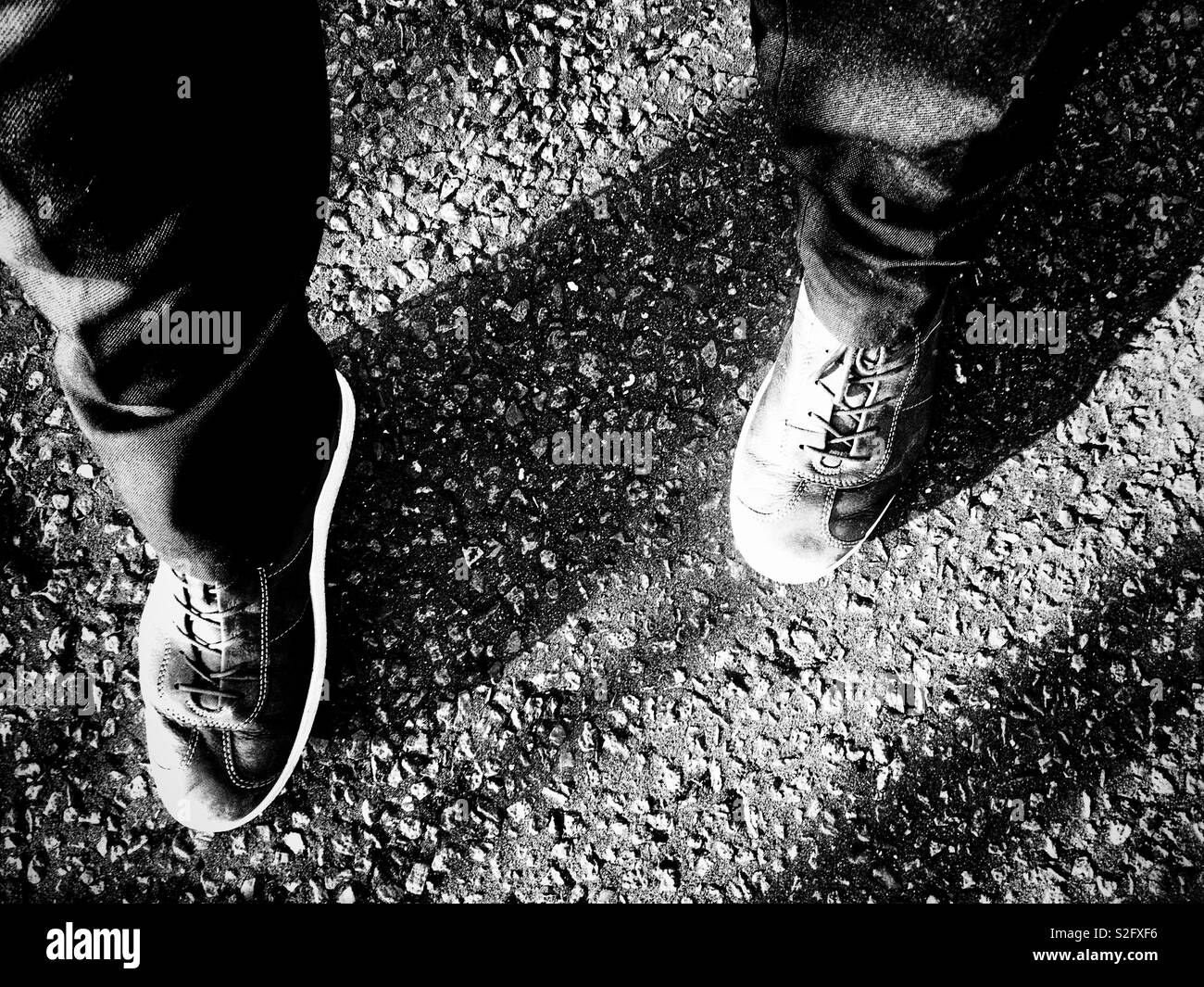 Von Ecco Herrenschuhe Stockfoto