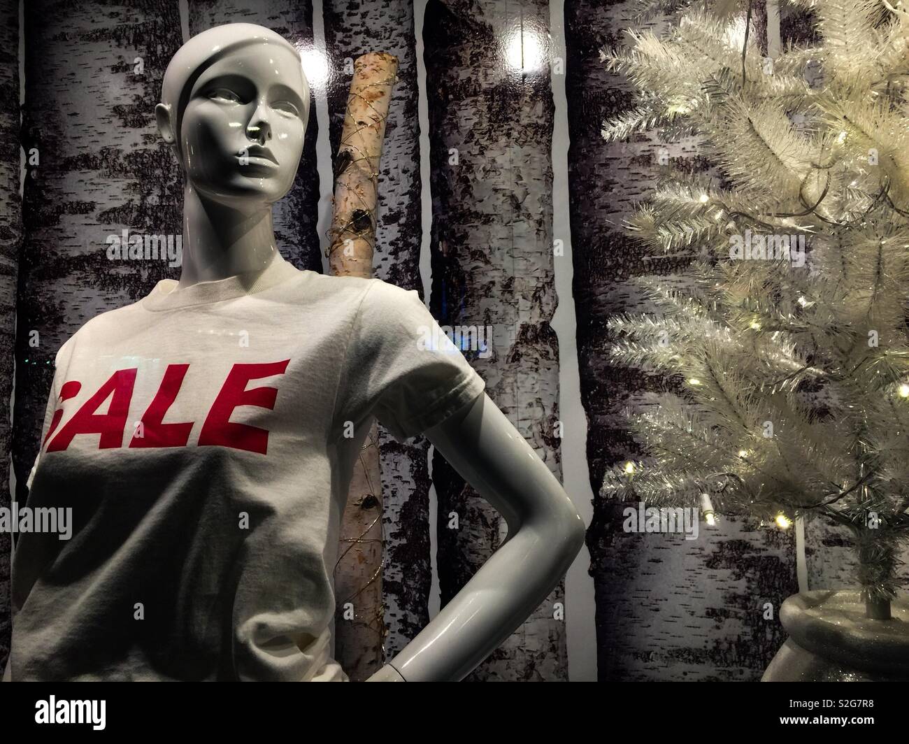 Ausverkauf - Smartphone-aufgenommenes Stockfoto