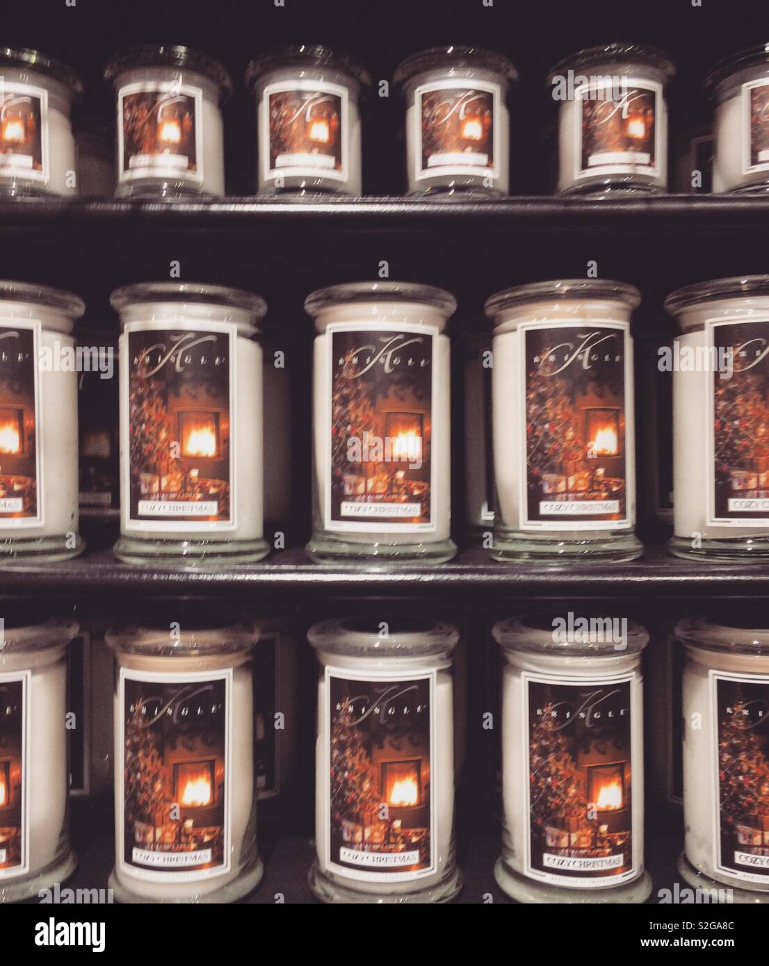 Kringle Candle Company, Bernardston, Massachusetts, Vereinigte Staaten von Amerika - Smartphone-aufgenommenes Stockfoto