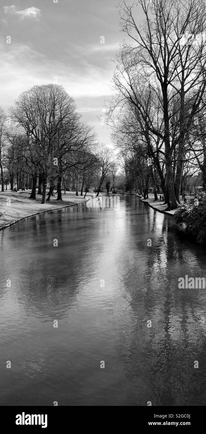 Wasser Wasser überall Stockfoto