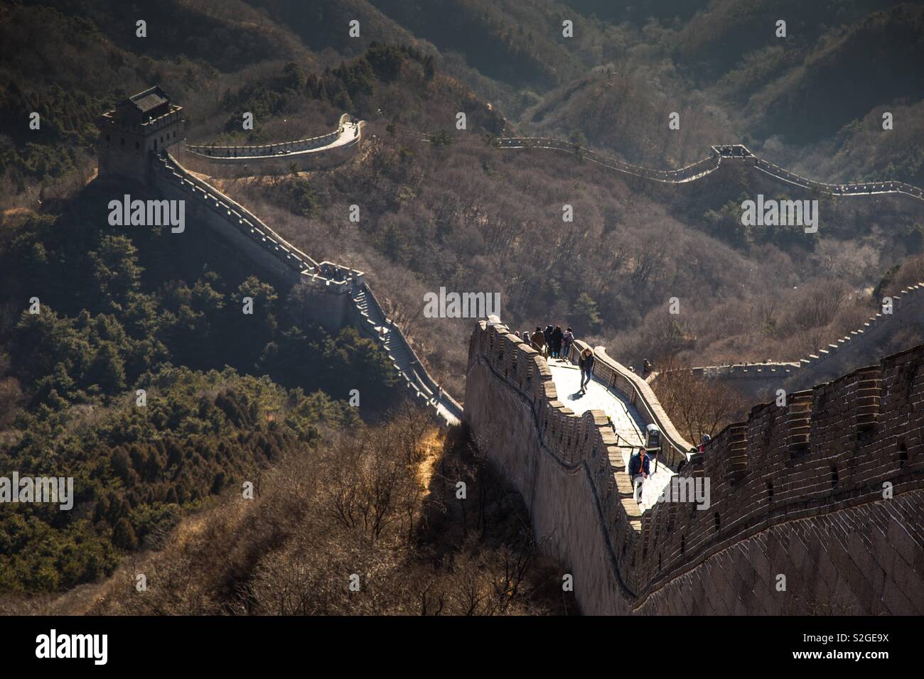 Chinesische Mauer bei Badaling Stockfoto