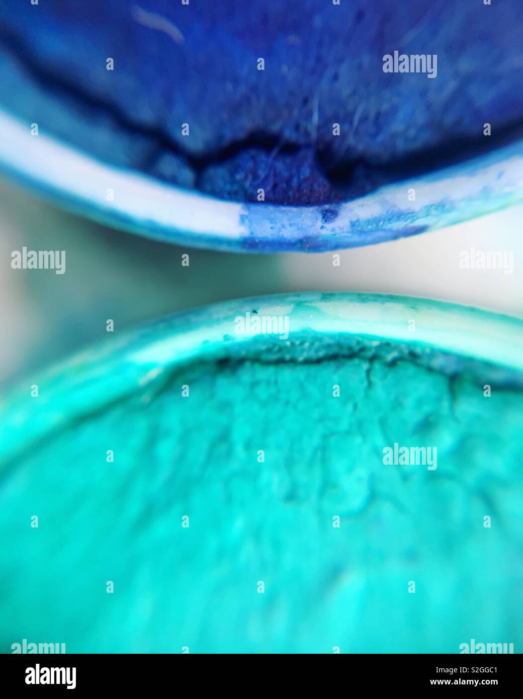 Nahaufnahme bunte Foto der Farbpalette - Smartphone-aufgenommenes Stockfoto