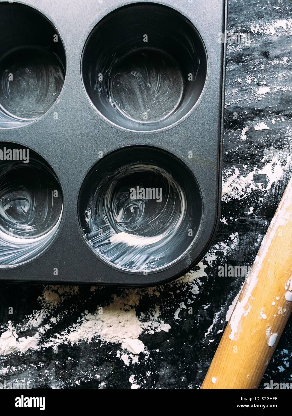 Immer bereit zu starten Backen - Smartphone-aufgenommenes Stockfoto