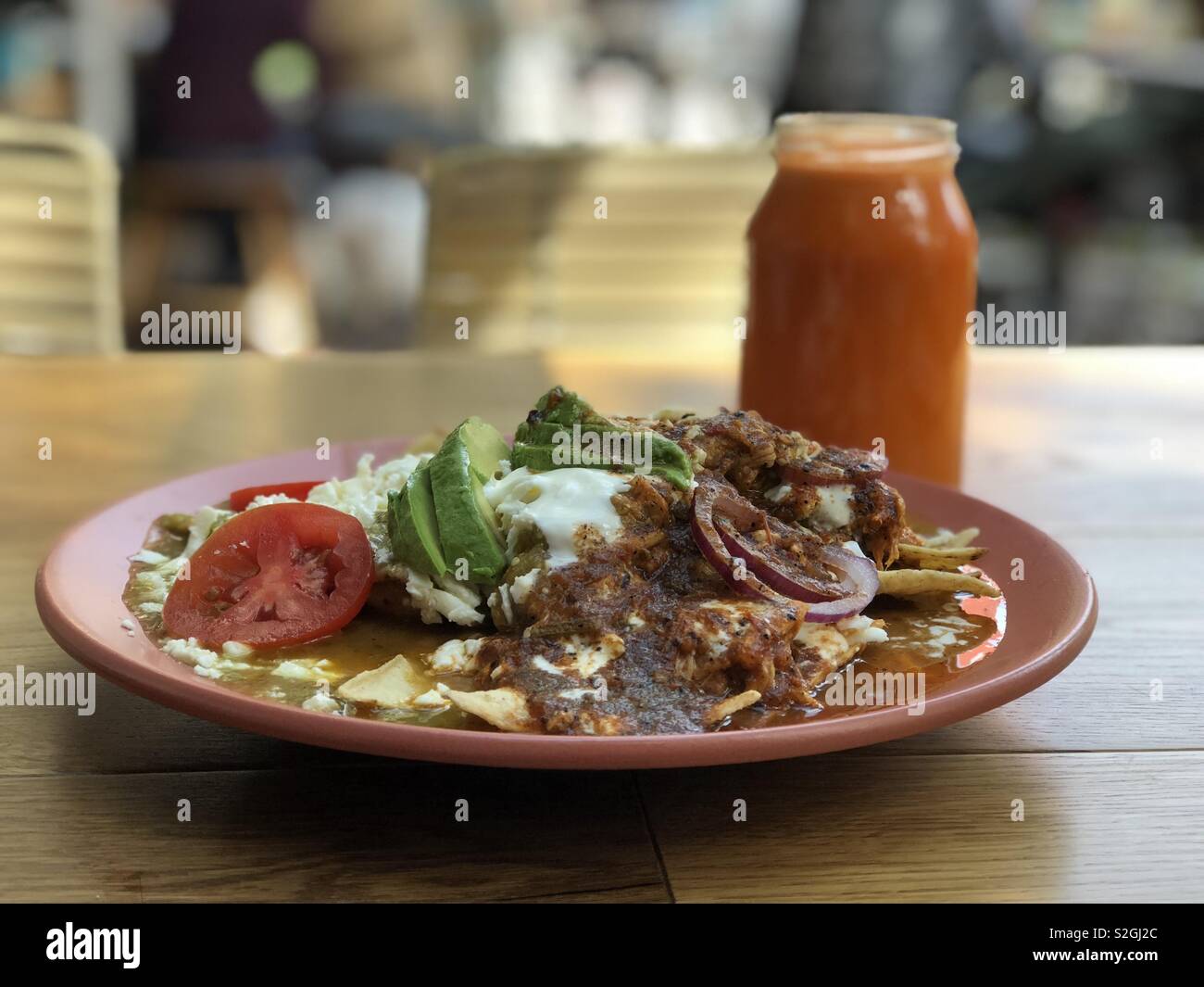 Helathy und komplettes Frühstück Stockfoto