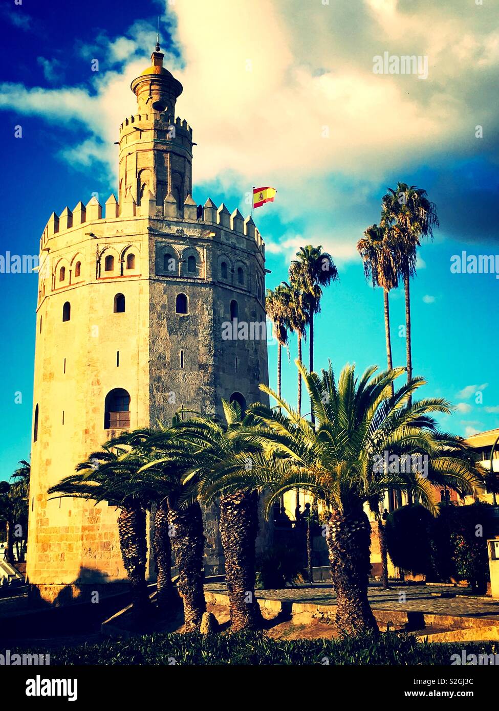 Torre de Oro - Smartphone-aufgenommenes Stockfoto